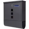  Fali postaláda kulccsal – modern fekete színben 16W0393V9