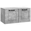  Fali TV szekrény Betonszürke 59,5 x 31 x 30 cm Szerelt Fa