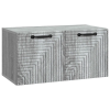  Fali TV szekrény Szürke Sonoma 59,5 x 31 x 30 cm Szerelt Fa