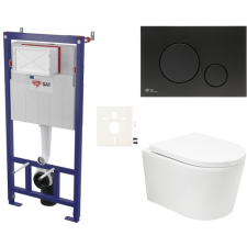 Fali wc szett SAT BREVIS könnyűszerkezetes falakba / falsík előtti SIKOSSBRTOR68K szaniter