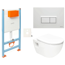Fali wc szett SAT Project könnyűszerkezetes falakba / falsík előtti SIKOVSSATPRO51600 építőanyag
