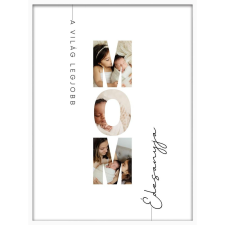  Falikép – A világ legjobb Édesanyja saját képekkel (videóvetítő opcióval) grafika, keretezett kép