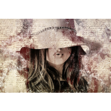  Falikép Absztrakt női fej, 400 x 250 cm tapéta, díszléc és más dekoráció