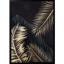 Falikép arany levelekkel 482c Zöld 53x73 cm dekoráció