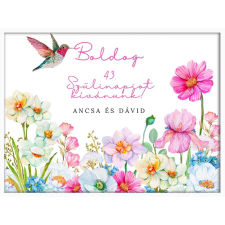  Falikép – Boldog Születésnapot egyedi adatokkal 3. (videóvetítő opcióval) grafika, keretezett kép