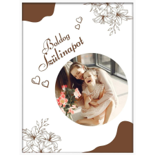  Falikép – Boldog Születésnapot egyedi adatokkal saját fotóval 13. (videóvetítő opcióval) grafika, keretezett kép