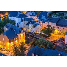  Falikép City68 Luxembourg éjjel, 350 x 250 cm tapéta, díszléc és más dekoráció