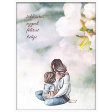  Falikép – Egyedi felirat anya-lánya (videóvetítő opcióval) grafika, keretezett kép