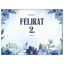  Falikép – Egyedi felirat virágokkal (videóvetítő opcióval) grafika, keretezett kép