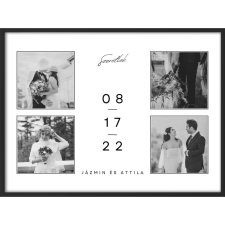  Falikép - ESKÜVŐ kollázs a te fotóiddal 6. (videóvetítő opcióval) grafika, keretezett kép