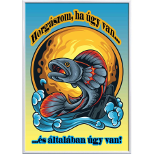  Falikép – Horgászom, ha úgy van (videóvetítő opcióval) grafika, keretezett kép