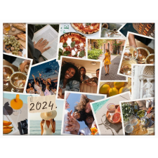  Falikép kollázs sok fotóból felirattal 2. (videóvetítő opcióval) grafika, keretezett kép