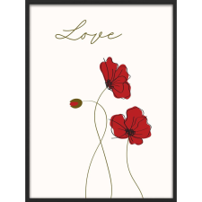 Falikép – Love virág 2. (videóvetítő opcióval) grafika, keretezett kép