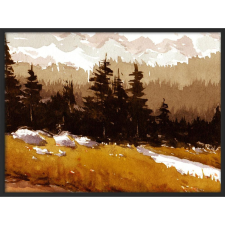  Falikép – Téli erdő (videóvetítő opcióval) grafika, keretezett kép