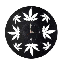  Falióra - Cannabis fekete BO027 falióra