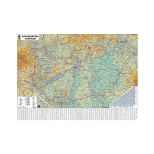  Falitérkép fémléces 140x100cm Magyarország autótérképe térkép