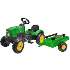 Falk SuperCharger pedálos zöld traktor utánfutóval (2031AB) (2031AB) tili toli