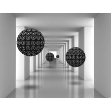  Falmatrica Alagút fekete golyókkal2, 350 x 200 cm tapéta, díszléc és más dekoráció