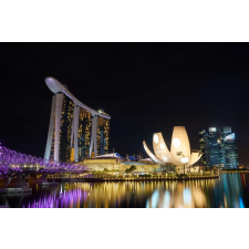  Falmatrica City86 Singapore éjjel, 250 x 200 cm tapéta, díszléc és más dekoráció