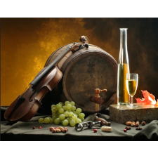  Falmatrica Hegedű és bor, 250 x 150 cm tapéta, díszléc és más dekoráció