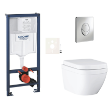  Falra akasztható WC szett világos falakhoz / falra szerelhető Grohe Euro Ceramic SIKOGRSEUSA szaniter