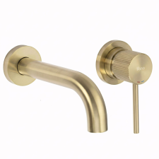  Falra szerelhető csaptelep Rea  Lungo Stripe Brush Gold csaptelep