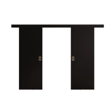  Falra szerelhető tolóajtó WERDI DUO 192 takaróléccel fekete nyílászáró