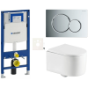  Falra szerelhető WC garnitúra világos falakhoz / fal előtti SAT SIKOGESTOR72S01CR