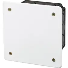 Falsík alatti elosztódoboz 95 mm x 95 mm fekete-fehér IP20 villanyszerelés
