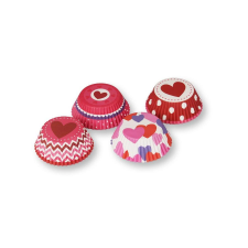 Family 4 -féle színes szív mintás muffin papír (100 db) sütés és főzés