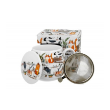  family bögre hordós szűrős 430ml macskás - lazy bögrék, csészék