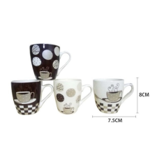  Family bögre kávés iv. 7,5x8cm 4f. bögrék, csészék