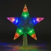 FAMILY CHRISTMAS 58034 Karácsonyi LED-es csillag csúcsdísz - 10 LED - 15 cm - RGB - 2 x AA