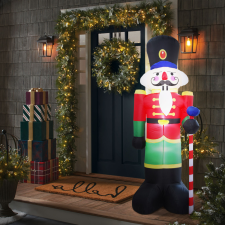 FAMILY CHRISTMAS 58060L Felfújható diótörő - 240 cm - IP44 - 3 LED - 230V kültéri világítás