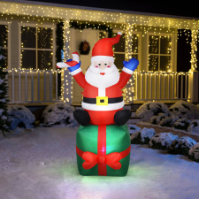 FAMILY CHRISTMAS 58067F Felfújható mikulás - 180 cm - IP44 - 6 fehér LED - 220 - 240V kültéri világítás