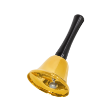 FAMILY CHRISTMAS Karácsonyi dísz - csillogó harang - arany karácsonyfadísz