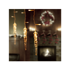 FAMILY DECOR LED-es fényfüggöny, jégcsappal, 3,5 x 0,7 méter, 180 LED, melegfehér (58915) karácsonyfa izzósor