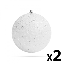 Family Dekor hógömb - akasztható - 10 cm - 2 db / csomag (58221D) karácsonyfadísz
