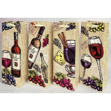  Family díszitaltasak 12,7x36x8,3cm vászon minta 4f. party kellék