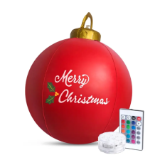 Family Felfújható RGB LED-es óriás karácsonyi gömb - 60 cm (58740C) karácsonyfa izzósor