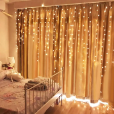Family Fényfüggöny 100 db LED melegfehér 2,2 m karácsonyfa izzósor