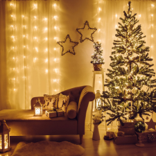 Family Fényfüggöny 200 db LED melegfehér 4,2 m karácsonyfa izzósor