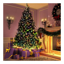 Family Fényfüzér - 50 db LED - színes - hálózati - 5 m - 8 program karácsonyfa izzósor