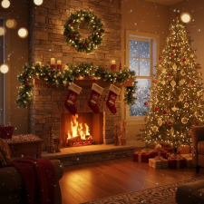 Family Fenyő girland - zöld, havas - 200 cm - PVC, 56453 dekoráció