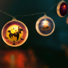 Family Halloween-i LED-es fényfüzér korongok 56522 dekoráció