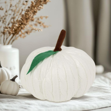 Family Halloween-i tök dekoráció - fehér - 20 cm dekoráció