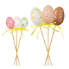 Family Húsvéti dekoráció, tojás szett, leszúrható, 6 féle, 4 cm, 6 db / csomag, CMK-7451