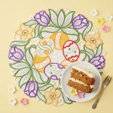 Family Húsvéti hímzett alátét -  35 cm átmérő, 57976 dekoráció