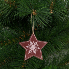 Family Karácsonyfadísz, csillag (akasztható, 9,6 x 9,3 cm) karácsonyfadísz