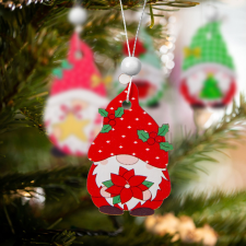 Family Karácsonyfadísz szett - akasztható, fa manók - 4 féle - 12 db / csomag karácsonyfadísz